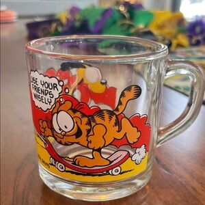 1980 Garfield Mug Skateboard Design McDonald’s Use Your Friends Wisely
